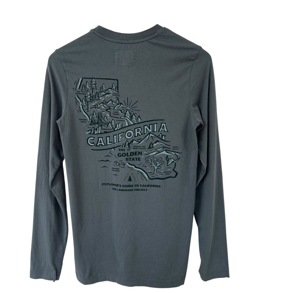 The Landmark Project California Organic Cotton Long Sleeve Pocket Shirt EUC XS